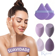 Kit 12 Esponja De Maquiagem Facial macia - Beauty PRO